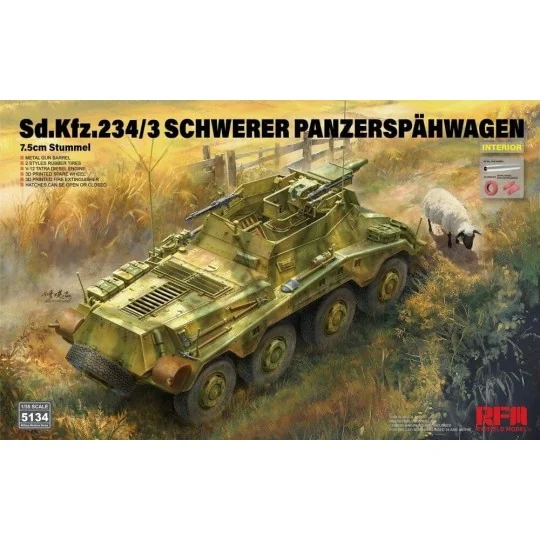 Sd.Kfz. 234/3 Schwerer Panzerspahwagen - Rye Field Model RFM5134