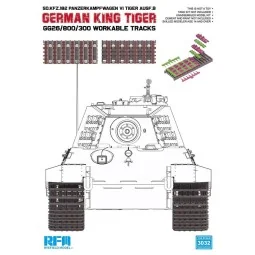 German King Tiger GG26/800/300 Workable Tracks - Rye Field Model RF...