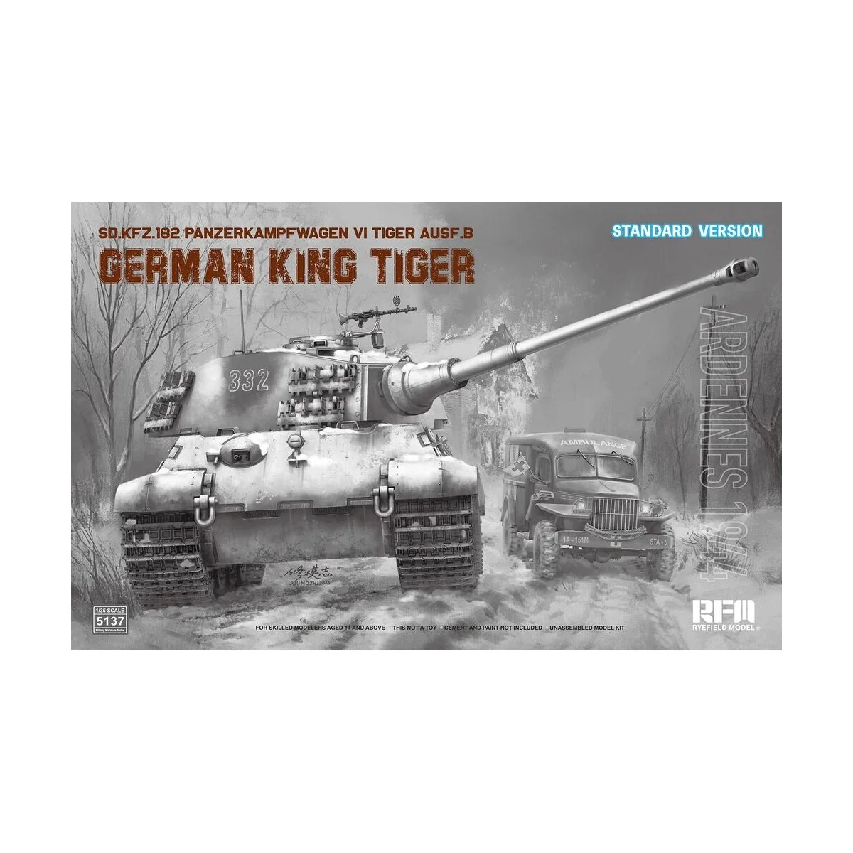 German King Tiger Pz.Kpfw. VI Ausf. B Standard Version - Rye Field ...