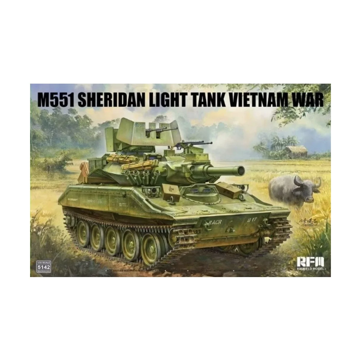 M551 Sheridan Light Tank Vietnam War - Rye Field Model RFM5142