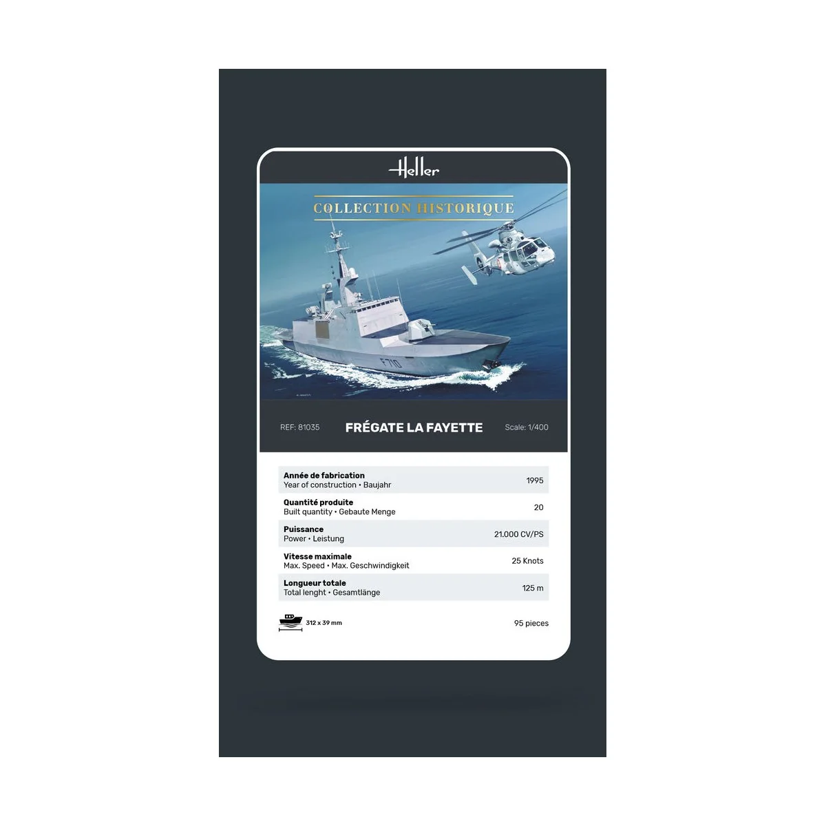 Frégate La Fayette, 1/400 - Heller 81035 Frégate La Fayette, 1/400 - Heller 81035