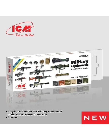 Acrylic paint set for Military equipment of the Armed Forces of Ukr...