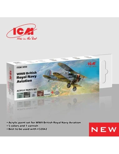 [NO_DESC] Acrylic Paint Set for WWII British Naval Aviation 6 x12 m...