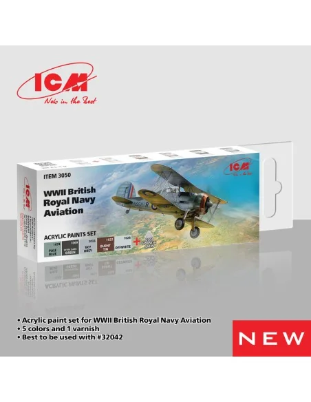 [NO_DESC] Acrylic Paint Set for WWII British Naval Aviation 6 x12 m...
