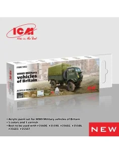 [NO_DESC] Acrylic Paint Set for WWII Military vehicles of Britain 6...