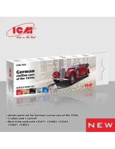 Acrylic Paint Set for German civilian cars of the 1930s 6 x12 ml - ...