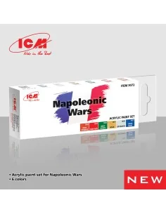 Acrylic Paint Set for Napoleonic Wars 6 x12 ml - ICM 3072