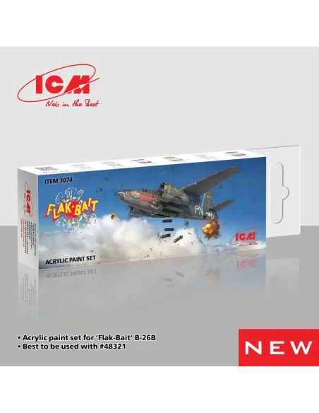 Acrylic paint set for Flak Bait - ICM 3074