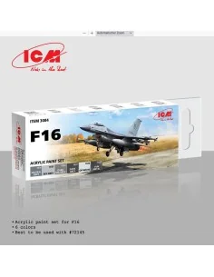 [NO_DESC] Acrylic paint set for F16 - ICM 3084