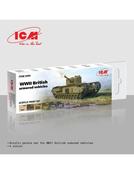 [NO_DESC] WWII British armored vehicles - ICM 3099