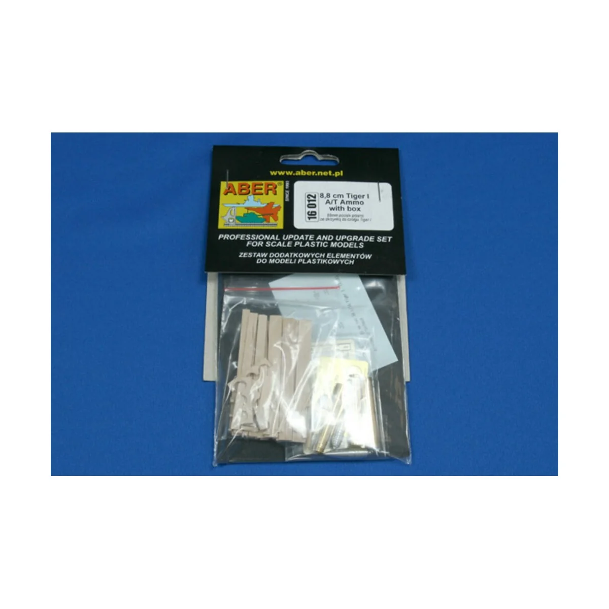 8, 8cm Tiger I A/T Ammo with box, 1/16 - Aber Models 16012