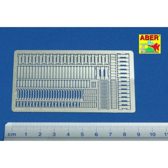 German clamps and clasps, 1/16 - Aber Models 16013 German clamps and clasps, 1/16 - Aber Models 16013