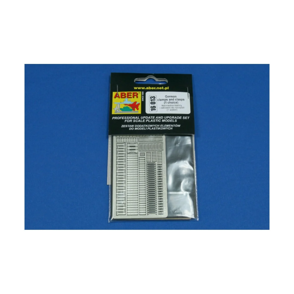 German clamps and clasps, 1/16 - Aber Models 16013 German clamps and clasps, 1/16 - Aber Models 16013