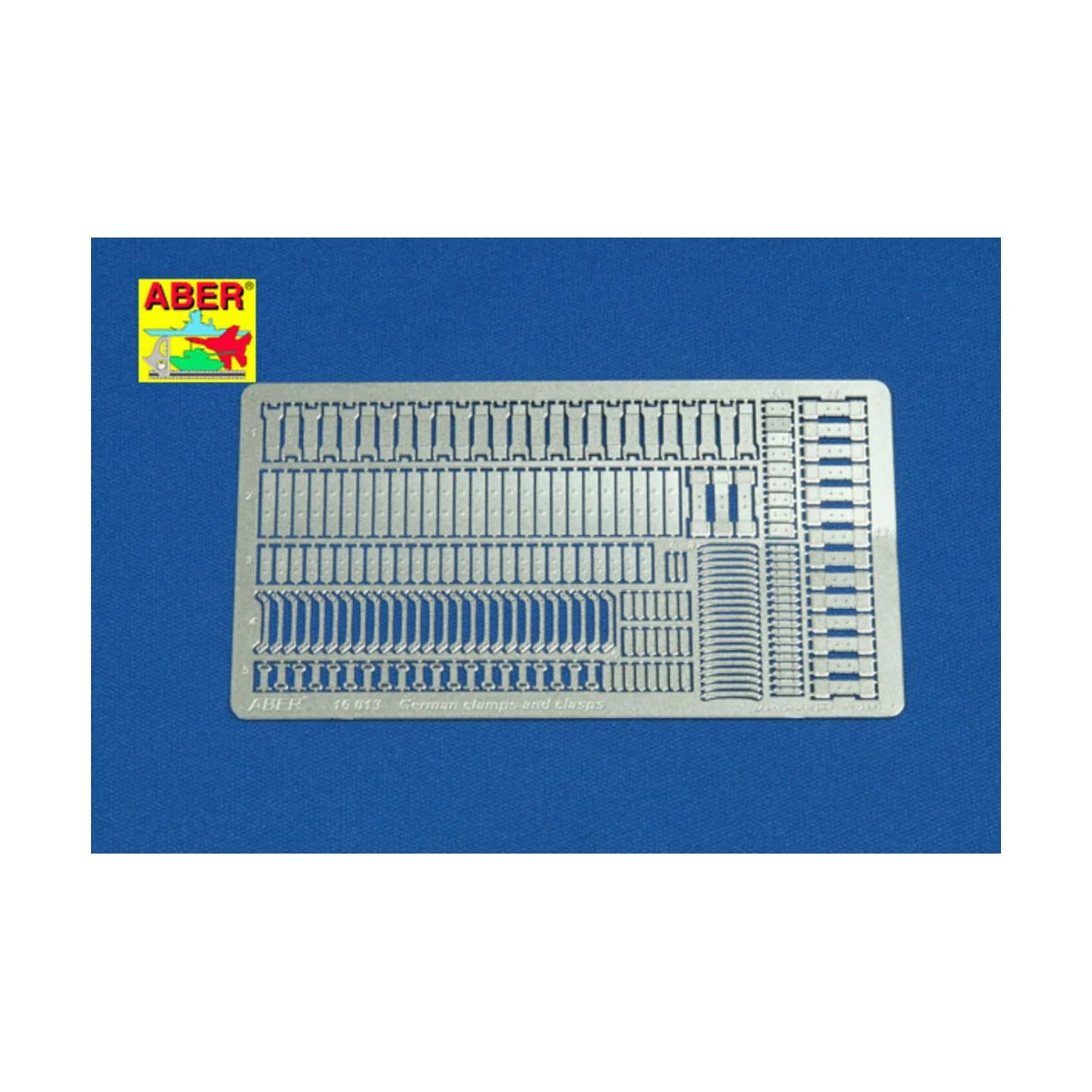 German clamps and clasps, 1/16 - Aber Models 16013 German clamps and clasps, 1/16 - Aber Models 16013