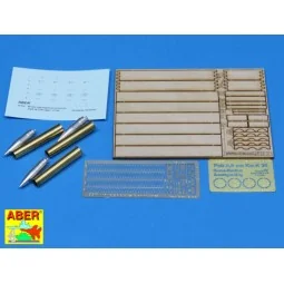 8, 8 cm Tiger I high-explosive Ammo with box, 1/16 - Aber Models 16014