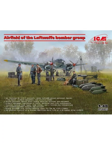 Airfield of the Luftwaffe bomber group, 1/48 - ICM DS4805