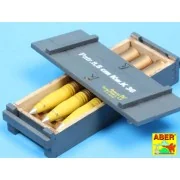 8,8 cm Tiger I high-explosive Ammo with box - Aber Models 16014