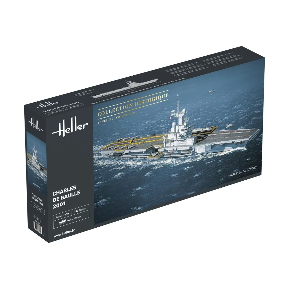 Charles de Gaulle, 1/400 - Heller 81072