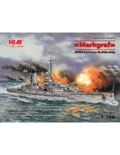 Markgraf (full hull & waterline) WWI German Battleship, 1/700 - ICM...