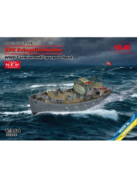 KFK Kriegsfischkutter, WWII German multi-purpose boat(100% new mold...
