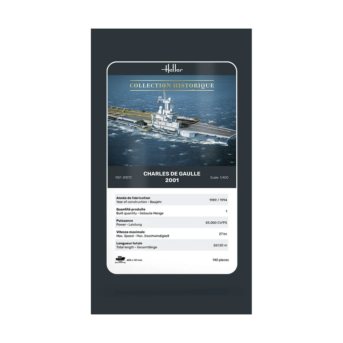 Charles de Gaulle - Heller 81072