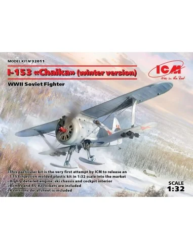 I-153(winter version), WWII Soviet Fighte, 1/32 - ICM 32011