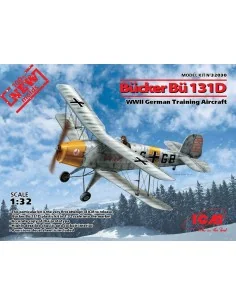 Bücker Bü 131D, WWII German Training Aircraft(100% new molds), 1/32...