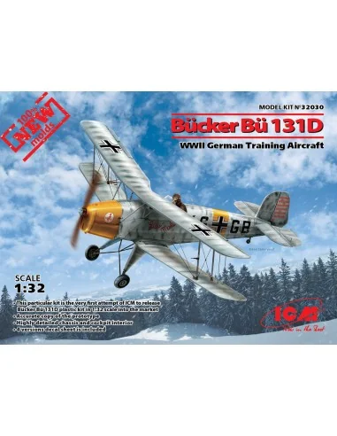 Bücker Bü 131D, WWII German Training Aircraft(100% new molds), 1/32...