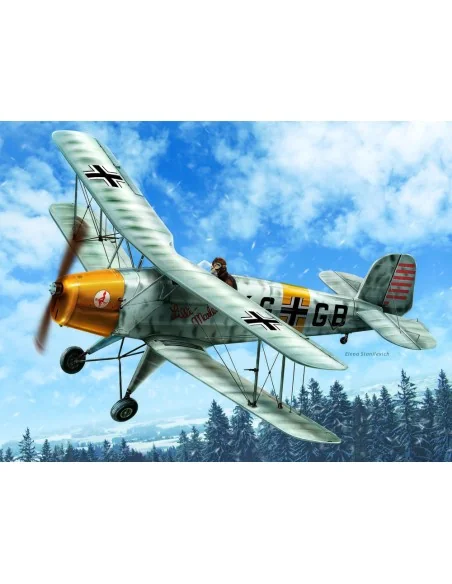 Bücker Bü 131D, WWII German Training Aircraft(100% new molds), 1/32...