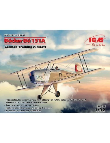 Bücker Bü 131A, German Training Aircraft, 1/32 - ICM 32033