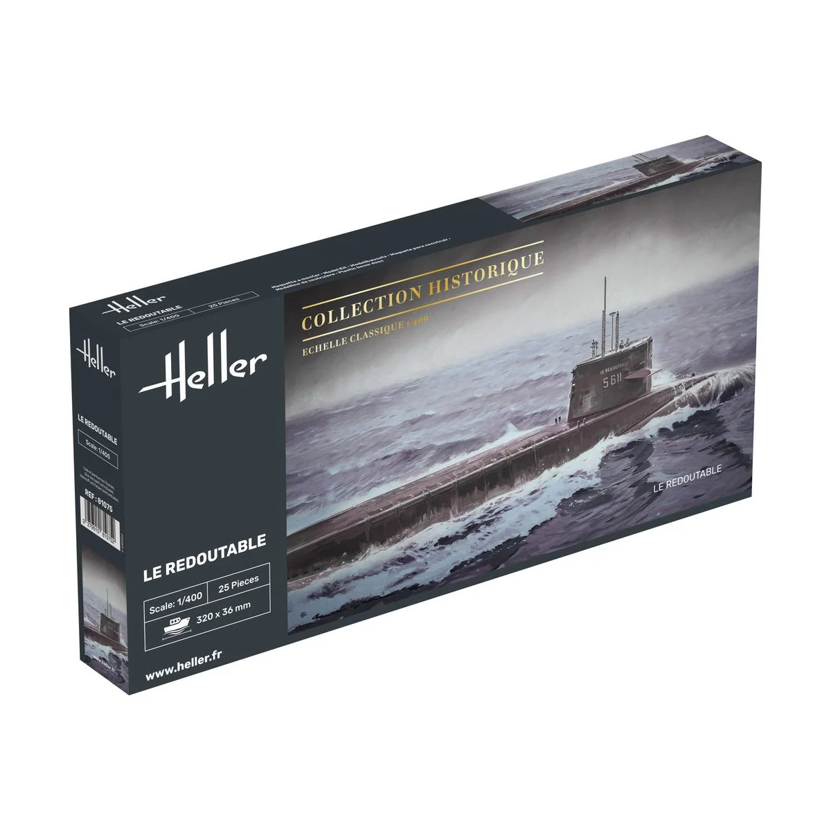 U-Boot S/M Redoutable, 1/400 - Heller 81075 U-Boot S/M Redoutable, 1/400 - Heller 81075