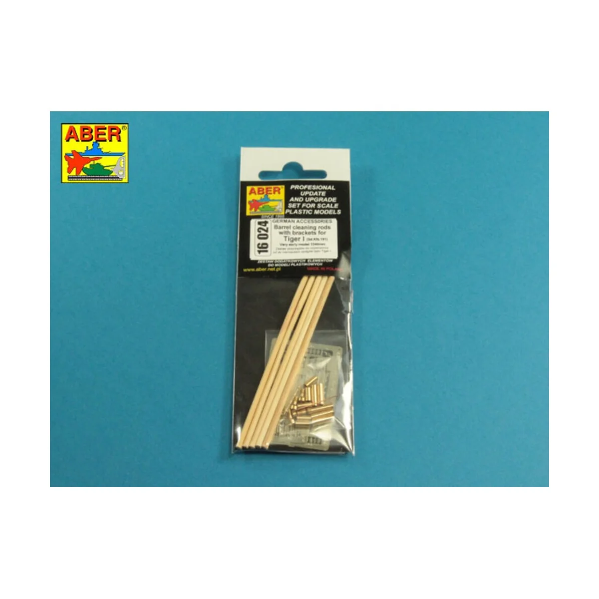 Barrel cleaning rods with brackets for Tiger I -very early model 12...