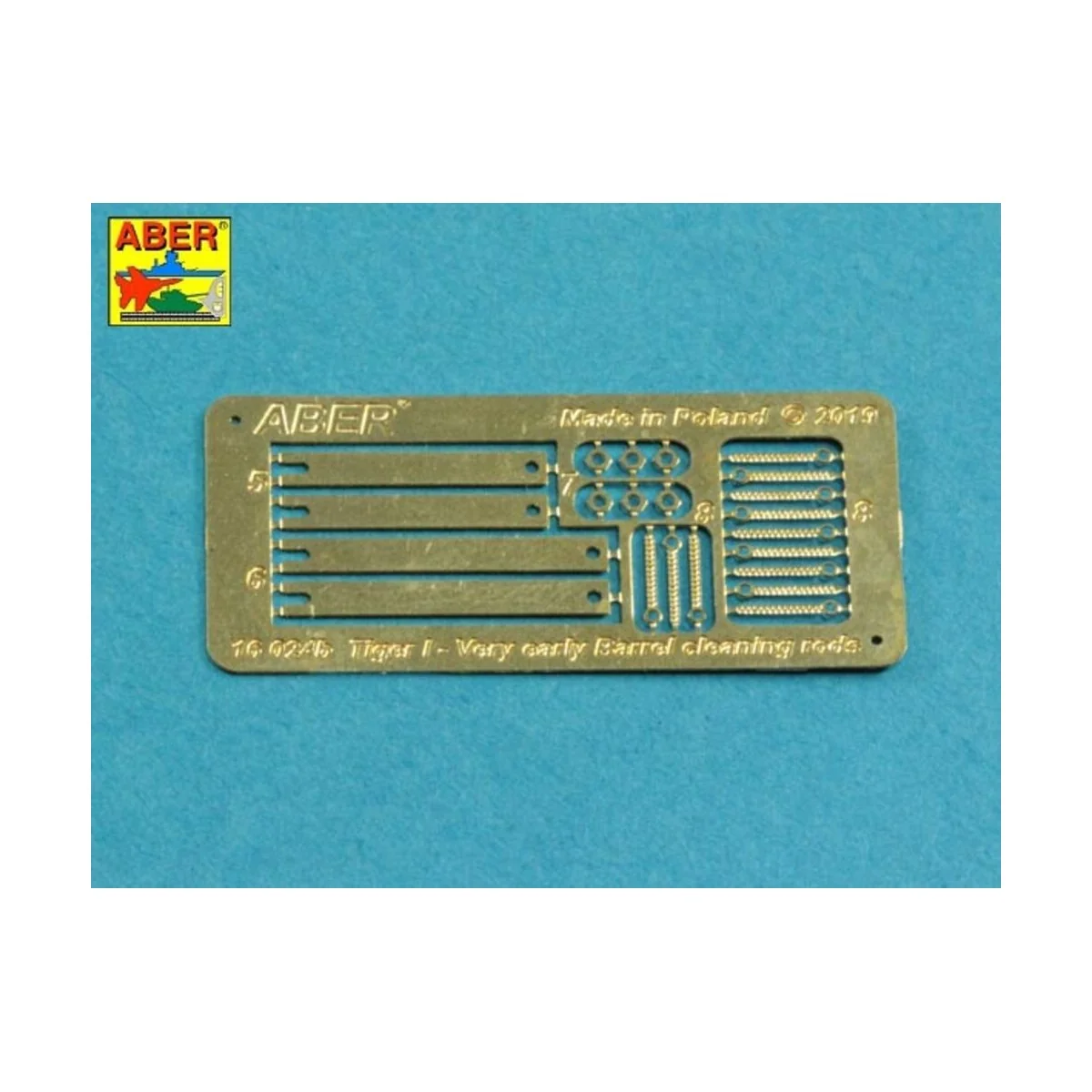 Barrel cleaning rods with brackets for Tiger I -very early model 12...