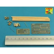 Barrel cleaning rods with brackets for Tiger I -very early model 12...