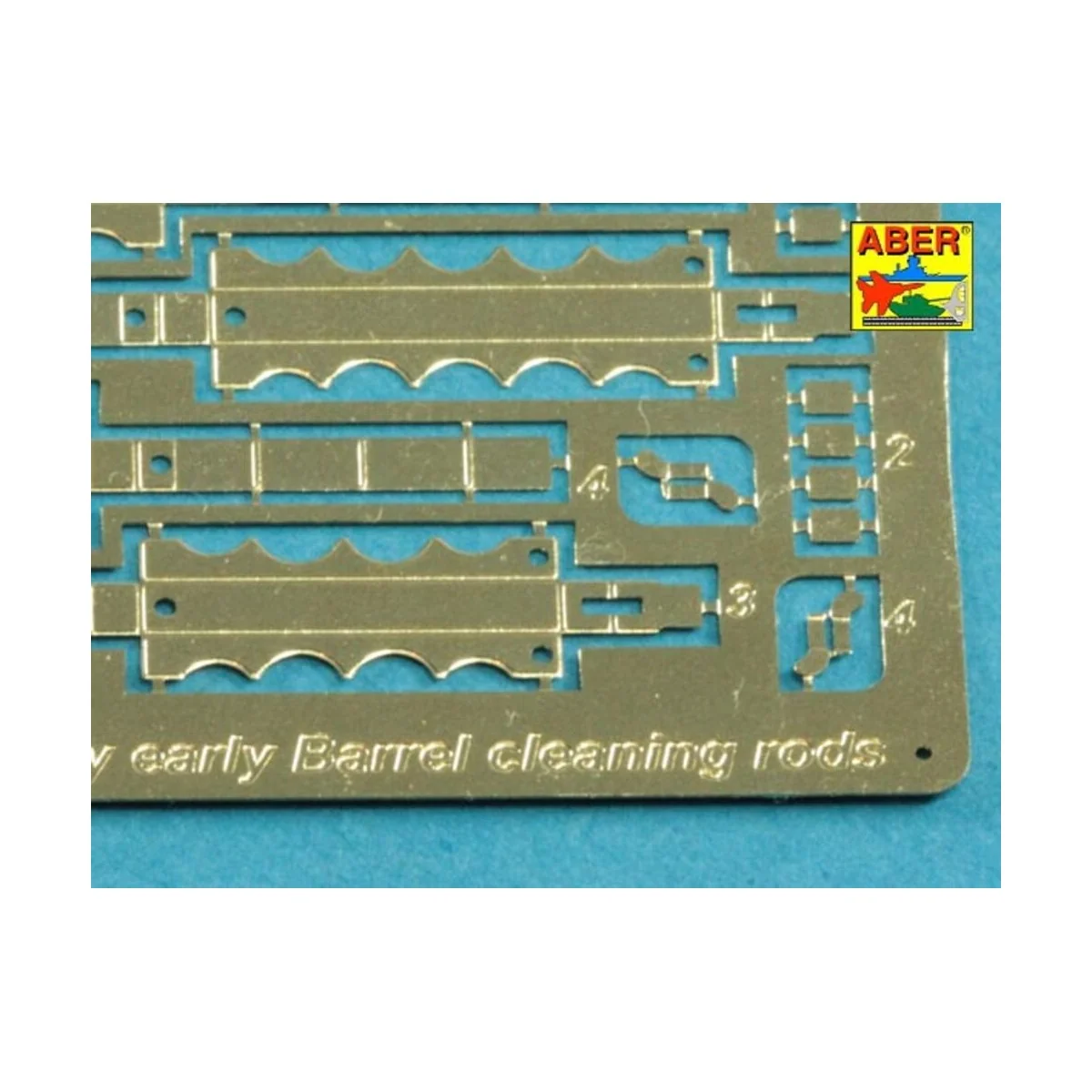 Barrel cleaning rods with brackets for Tiger I -very early model 12...