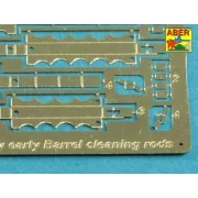 Barrel cleaning rods with brackets for Tiger I -very early model 12...