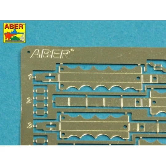 Barrel cleaning rods with brackets for Tiger I -very early model 12...