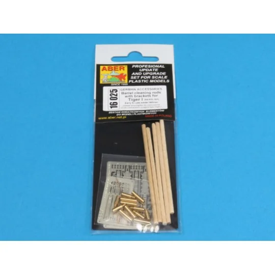 Cleaning rods for Tiger I -late, 1/16 - Aber Models 16025
