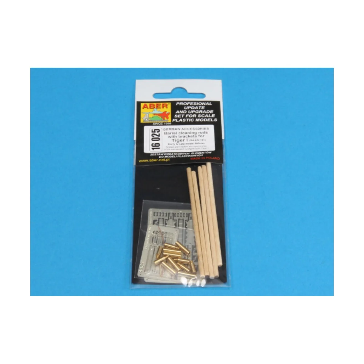 Cleaning rods for Tiger I -late, 1/16 - Aber Models 16025