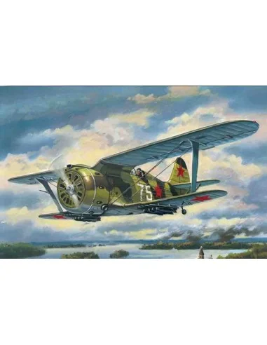 I-153 "Chaika", WWII Soviet Biplane Fighter, 1/72 - ICM 72074