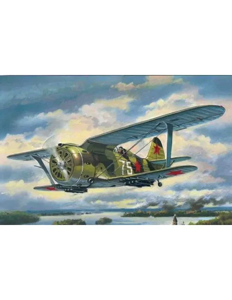 I-153 "Chaika", WWII Soviet Biplane Fighter, 1/72 - ICM 72074