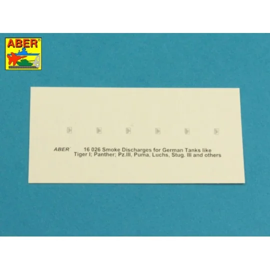 Smoke Discharges for German Tanks like, Tiger I, Panther D, Puma, L...