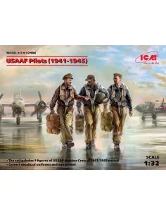 [NO_DESC] USAAF Pilots (1941-1945) (3 figures), 1/32 - ICM 32104