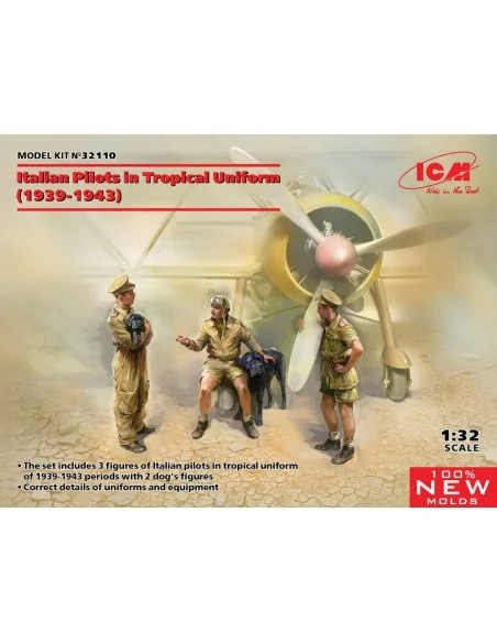 Italian Pilots in Tropical Uniform (1939-1943) (, 1/32 - ICM 32110