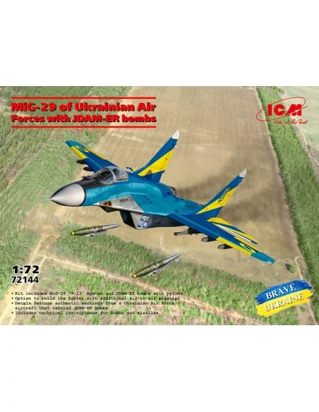 MiG-29 of Ukrainian Air Forces with JDAM-ER bombs, 1/72 - ICM 72144