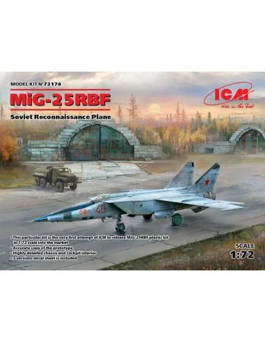 MiG-25 RBF, Soviet Reconnaissance Plane, 1/72 - ICM 72174
