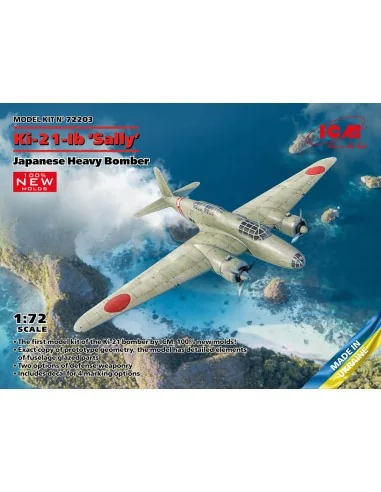 Ki-21-Ib 'Sally', Japanese Heavy Bomber (100% new molds), 1/72 - IC...