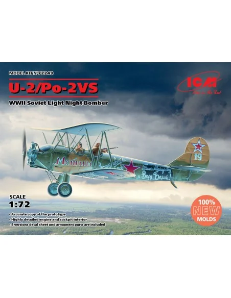 [NO_DESC] U-2/Po-2VS, WWII Soviet Light Night Bomber, 1/72 - ICM 72243