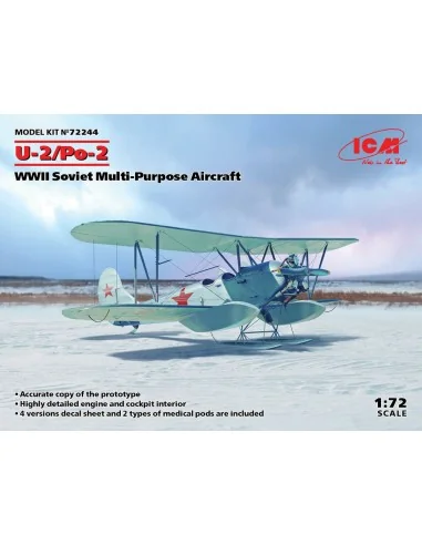 U-2/Po-2, WWII Soviet Multi-Purpose Aircraft, 1/72 - ICM 72244