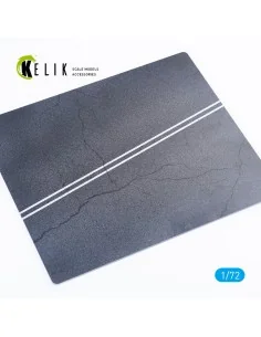 Asphalt road - Base - Acrylic 3 mm (180 x 214 mm) (130 g), 1/72 - K...